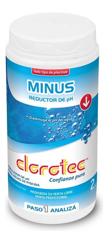 Minus Reductor Ph Mantenimiento Piscina Pileta Clorotec 2k