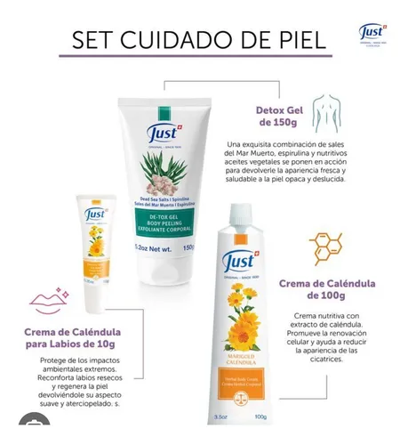Gel De Tox Exfoliante Corporal Just Mar Muerto Y Espirulina