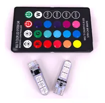 Comprar . Kit 20, Focos T10 Rgb-6 Led Con Estrobo Control Remoto Led