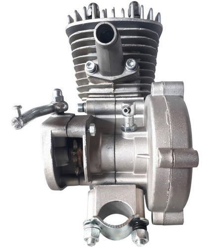 Imagem 5 de 9 de Kit Motor Bike Motorizada 2 Tempos Tipo 80cc Prateado