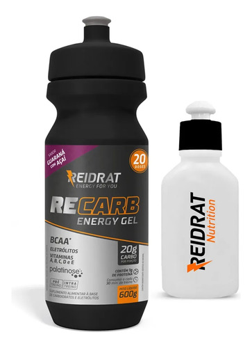 Reidrat Recarb Energy Gel Squeeze 600g + Mini Squeese 100 Ml