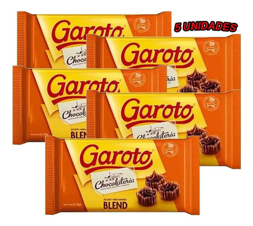 Caixa Chocolate Blend 2,1kg Garoto C/5 Unidades