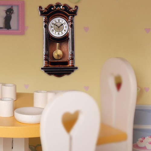 1:12 Modelo De Casa De Muñecas Relojes Campanas Planas