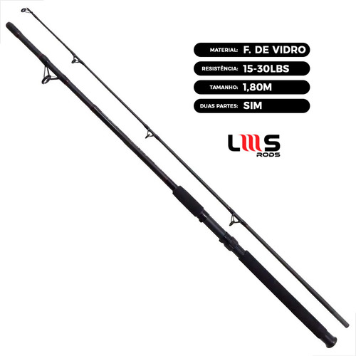 Kit Pesca Profissional Completo Vara 30lb Molinete Okuma 7 R