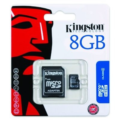 Kingston 8 Gb Microsdhc Clase 4 Memoria Flash Card Sdc4 / 8g