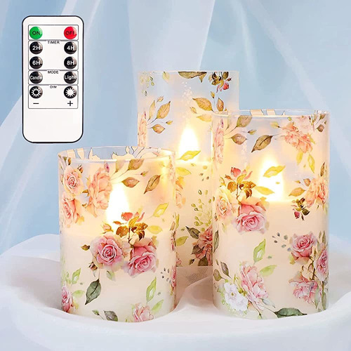 Gorge Moment Velas Led Parpadeantes Sin Llama, Tema De Amor 