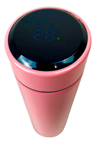 Garrafa Térmica Digital Squeeze Personalizado Nome Empresa Cor Rosa