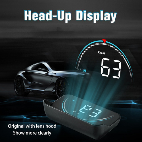 L Pantalla Frontal Coche Digital M8 Velocímetro Odómetro