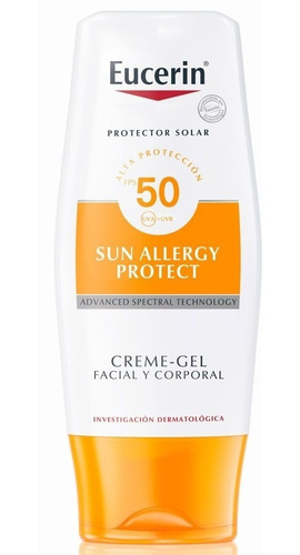 Protector Solar Eucerin Sun Crema Gel Fps50 X 150 Ml