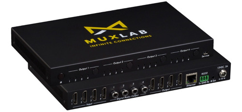 Switcher Matriz 4x4 4k/60 Mux-100508 Muxlab