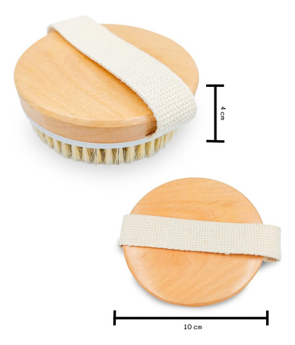 Cepillo Corporal De Cerdas Naturales, Cepillo Para Masaje