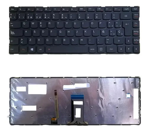 Touche De Clavier AZERTY Noir Pour Lenovo S41, U41, IdeaPad, Yoga - Pièce De Rechange Occasion