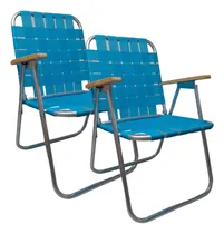 Comprar Reposera Plegable Playera Fija De Aluminio Y Cintas - X2 Un!