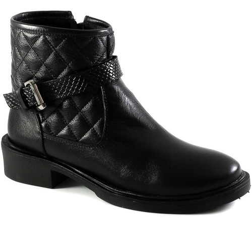 Bota Feminina Couro Matelassê Snake Clave De Fá 813001