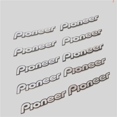 10 Emblema Logo Pioneer Adhesivo Para Auto O Parlantes