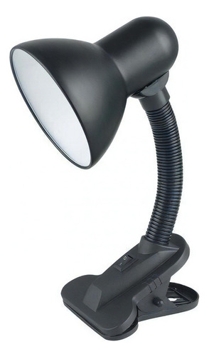 Luminária Taschibra Tlm 05 Com Garra E2 Bivolt - Preto 110V/220V