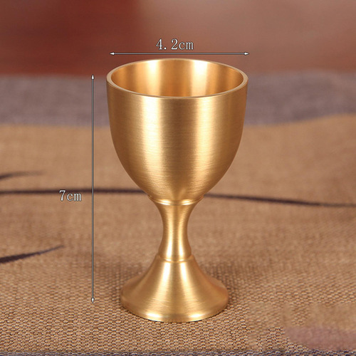 Copas De Latón, Vaso Reutilizable De Cáliz De Latón Para
