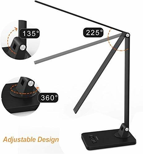 Imagen 5 de 6 de Lampara De Escritorio Led Meikee, Lampara De Mesa De Alumini