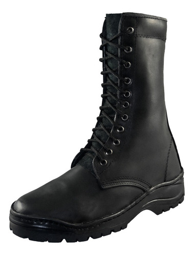 Imagen 5 de 8 de Botas Militares Hombre Dama Piel Lona Tacticas Antiderrapant