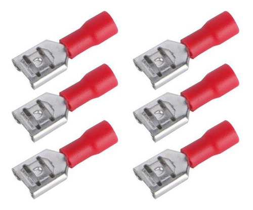 Terminal Fêmea Pré-isolado 0,5mm A 1,5mm Vermelho - 1000un