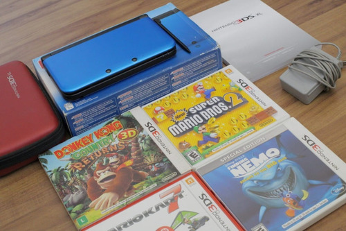 Nintendo 3ds, Xl + Jogos. Pouquíssimo Usado. 