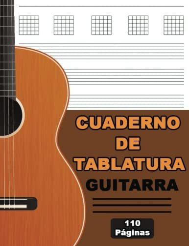 Libro : Cuaderno De Tablatura Guitarra | Libreta De Musica 