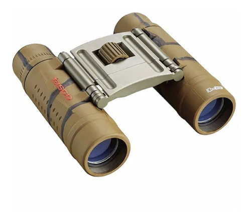 Binocular Tasco 10x25 New Essentials Negro Y Verde Compacto.
