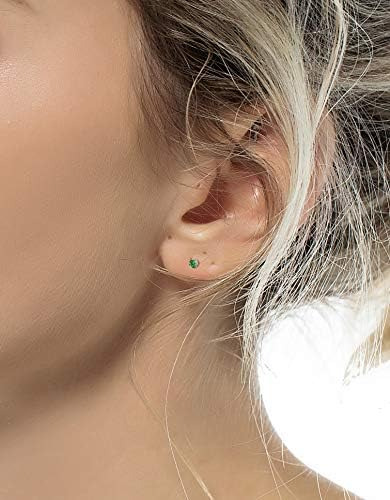 Tornito 20g 18 Pares De Aretes De Acero Inoxidable Con Circo