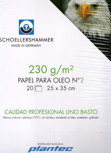 Block Para Óleo Schoellershammer  230gr/25*35/ 20 Hojas