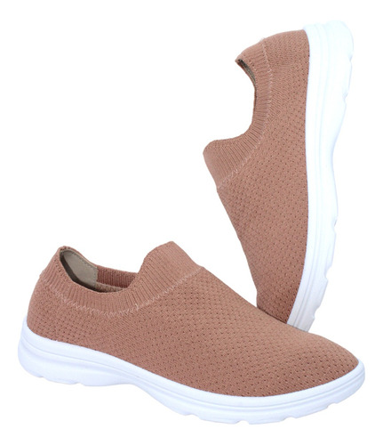 Tenis Feminino Slip On Sem Cadarço Leve Macio Moleca 5788102