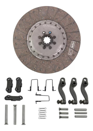 Kit Disco Embreagem Mais Reparo Mf 55/65x 10 Estrias,280mm 