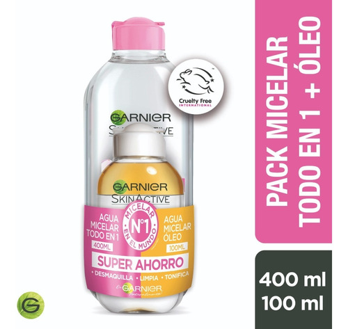Pack Micelar Rosa 400ml+oleo 100ml
