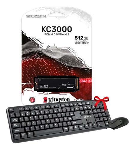 Disco Solido Skc3000d/512gb + Kit De Teclado Y Mouse