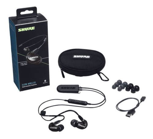 Imagem 3 de 3 de Fone De Ouvido In Ear Bluetooth Preto Shure Se215 K Bt2 A
