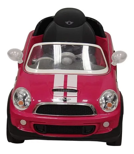 Mini cooper niña rosa electrico sale