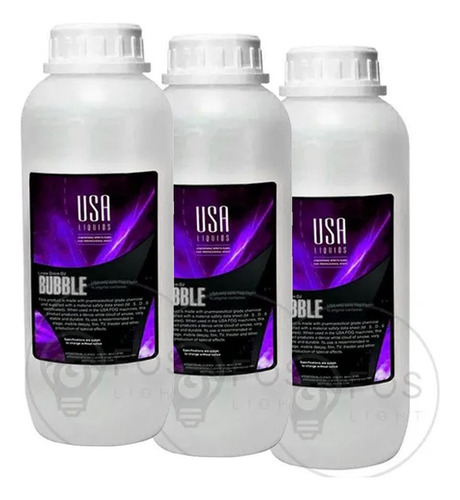 4x Líquido Máquina De Bolhas De Sabão Fluido Bubble 1 Litro 110v/220v