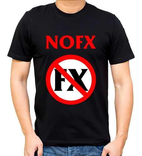 Remera Negra Nofx Logo Estilo Bad Religion Punk Rock