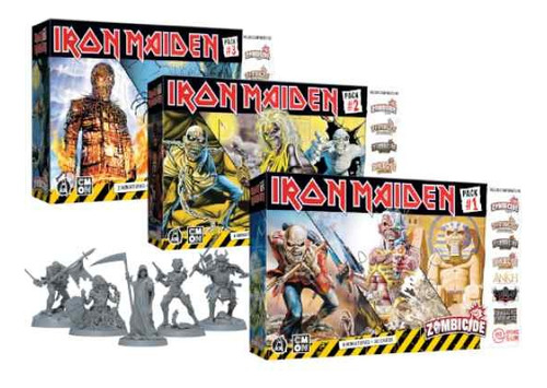 Iron Maiden Zombicide Pack 1-2-3 Juego De Miniaturas 