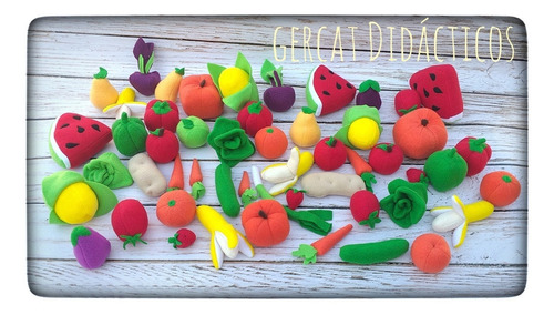 Línea Verde Frutas Y Verduras X24u Gercat Didacticos