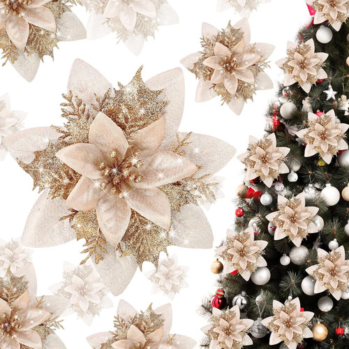 Adornos Florales Decorativos Navidad Fiestas Bodas Doradas