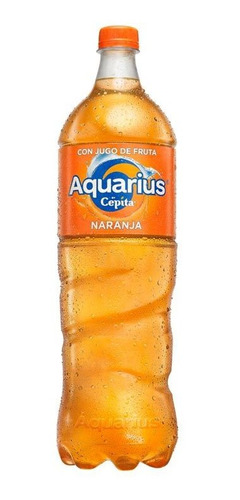 Pack X 12 Unid. Agua  Naranja 1,5 Lt Aquarius Aguas Saboriz
