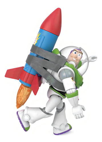Disney Toy Story Figura De Acción Buzz Con Cohete Español