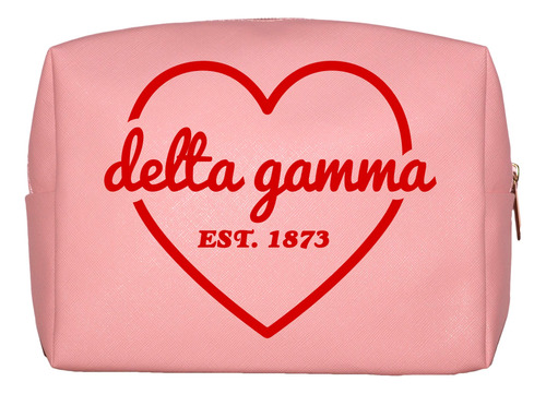Delta Gamma Sorority - Bolsa De Maquillaje Rosa