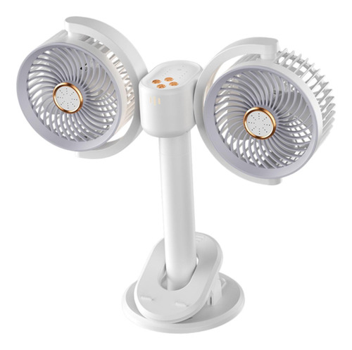Clip De Ventilador De Cabeza Doble En El Ventilador