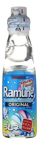 Bebida Gasificada Ramune Sabor Original 200ml Sello Canica.