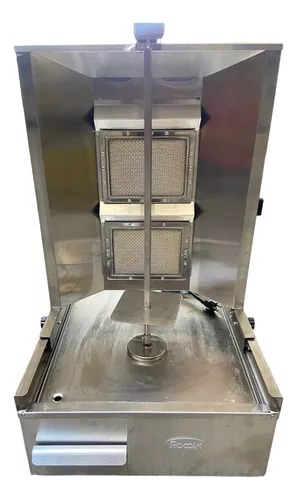 Máquina Asadora De Shawarma A Gas En Acero Inoxidable