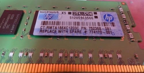 Memória RAM  32GB 1 HP 752370-091