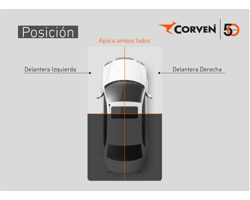 Imagen 2 de 10 de Bieleta Corven Nissan Tiida Ambos Lados