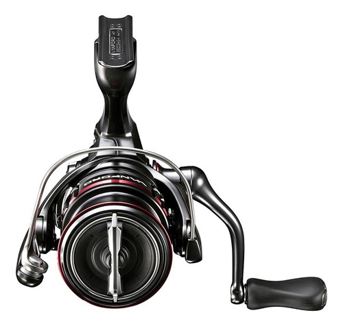 Molinete Shimano Vanford C3000xg, color negro y rojo grafito