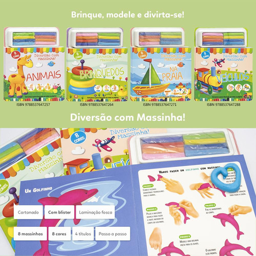 Diversão Com Massinha! Veículos, De Brijbasi. Editorial Brasileitura, Tapa Mole En Português